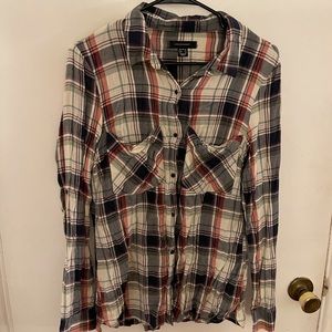Plaid Top -fits like a small